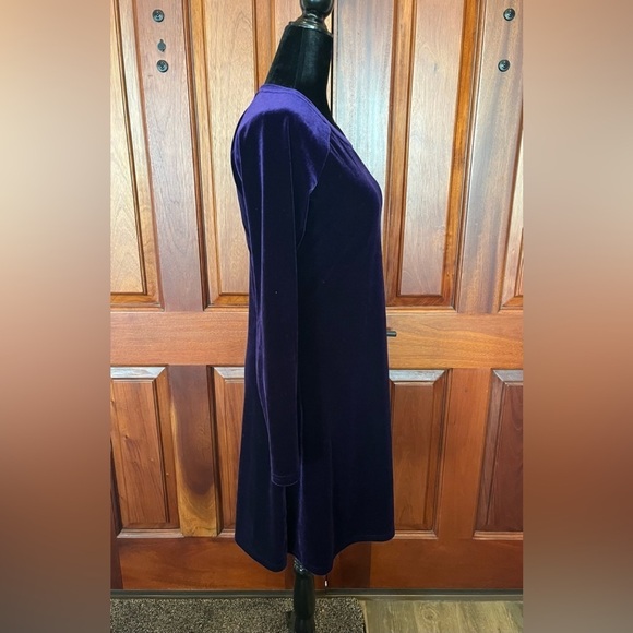 Vintage Moda International Velvet Witchy Whimsigoth Maxi Purple Dress Size small - Picture 2 of 7